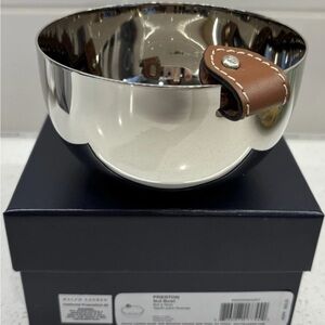 Ralph Lauren Nut Bowl silver and Tan